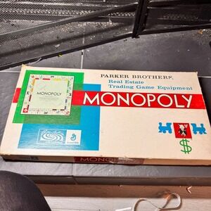 1950s Complete Parker Brothers Monopoly Real‎ Estate Trading Game Vintage